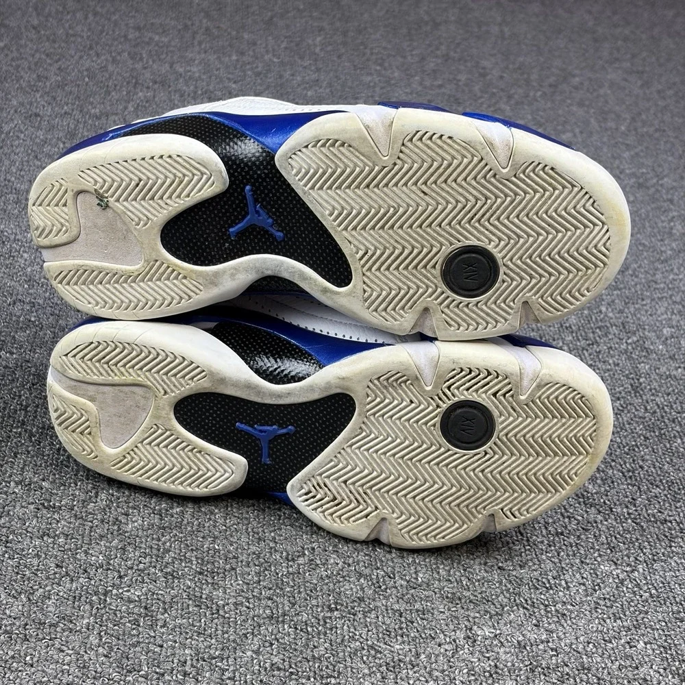 Jordan Air Jordan 14 Retro Hyper Royal White Blue Men's Sz 8 Sneakers 487471-104
